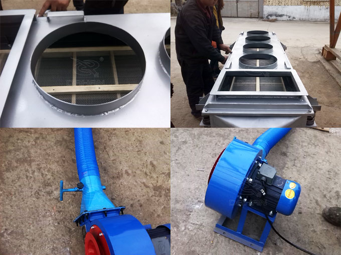 風冷式直線振動篩細節